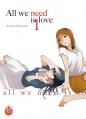 Couverture All we need is love, tome 1 Editions Taifu comics (Yuri) 2012