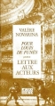 Couverture Pour Louis de Funès précédé de Lettre aux Acteurs Editions Actes Sud 1988
