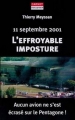 Couverture L'effroyable Imposture, 11 Septembre 2001 Editions Carnot 2002