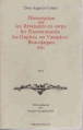 Couverture Dissertation sur les revenants en corps les excommuniés les oupires ou vampires brucolaques etc. Editions Jérôme Millon 1986