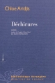 Couverture Déchirures Editions Mercure de France 2014