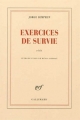 Couverture Exercices de survie Editions Gallimard  (Blanche) 2012