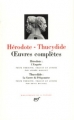 Couverture Oeuvres complètes (Hérodote - Thucydide) Editions Gallimard  (Bibliothèque de la Pléiade) 1964