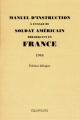 Couverture Manuel d'instruction à l'usage du soldat américain débarquant en France Editions Des Équateurs 2014