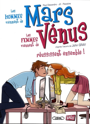 Couverture Les hommes viennent de Mars, les femmes viennent de Vénus (BD), tome 3 : Réussissent ensemble!