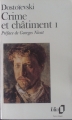 Couverture Crime et châtiment, tome 1 Editions Folio  1991