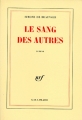 Couverture Le Sang des autres Editions Gallimard  (Blanche) 1945