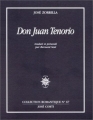 Couverture Don Juan Tenorio Editions José Corti (Collection romantique) 1997
