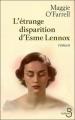 Couverture L'étrange disparition d'Esme Lennox Editions Belfond 2008