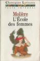 Couverture L'École des femmes Editions Larousse (Classiques) 1995
