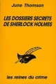 Couverture Les dossiers secrets de Sherlock Holmes Editions du Masque 1995