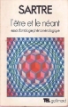 Couverture L'être et le néant Editions Gallimard  (Tel) 1976