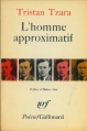 Couverture L'homme approximatif Editions Gallimard  (Poésie) 1968