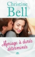 Couverture Mariage à durée déterminée Editions Milady (Romance) 2013
