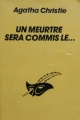 Couverture Un meurtre sera commis le... Editions Librairie des  Champs-Elysées  (Le masque) 1994