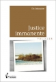 Couverture Justice immanente Editions Société des écrivains (Policier) 2014