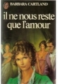 Couverture il ne nous reste que l'amour Editions J'ai Lu 1982