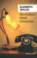 Couverture Mrs Palfrey, Hôtel Claremont Editions Rivages (Poche) 2015