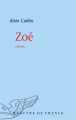 Couverture Zoé Editions Mercure de France 2015
