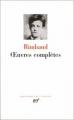 Couverture Oeuvres complètes (Arthur Rimbaud) Editions Gallimard  (Bibliothèque de la Pléiade) 1972
