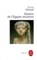 Couverture Histoire de l'Égypte ancienne Editions Le Livre de Poche (Références) 2007
