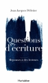 Couverture Questions d'écriture Editions Hurtubise 2014