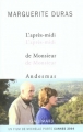 Couverture L'après-midi de Monsieur Andesmas Editions Gallimard  (L'imaginaire) 2007