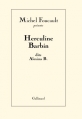Couverture Herculine Barbin dite Alexina B. Editions Gallimard  (Hors série Connaissance) 2014