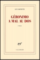 Couverture Géronimo a mal au dos Editions Gallimard  (Blanche) 2013