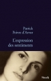Couverture L'Expression des Sentiments Editions Stock (La Bleue) 2011