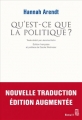 Couverture Qu'est-ce que la politique ? Editions Seuil (L'ordre philosophique) 2014