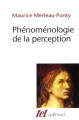 Couverture Phénoménologie de la perception Editions Gallimard  (Tel) 1976