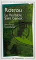 Couverture Le véritable Saint Genest Editions Flammarion (GF) 1999