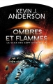 Couverture La Saga des Sept Soleils, tome 5 : Ombres et flammes Editions Milady (Science-fiction) 2014