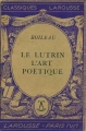 Couverture Le Lutrin et L'Art poétique Editions Larousse (Classiques) 1950
