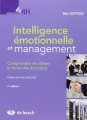 Couverture Intelligence émotionnelle et management Editions de Boeck 2013