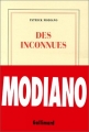 Couverture Des inconnues Editions Gallimard  (Blanche) 1999