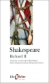 Couverture Richard II Editions Folio  (Théâtre) 1998