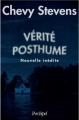 Couverture Vérité posthume Editions L'Archipel 2015