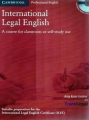 Couverture International Legal English Editions Cambridge university press 2011