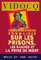 Couverture Considérations sommaires sur les prisons, les bagnes et la peine de mort Editions Mille et une nuits 1999