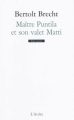 Couverture Maître Puntila et son valet Matti Editions L'Arche (Scène ouverte) 1998