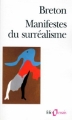 Couverture Manifestes du surréalisme Editions Folio  (Essais) 1985