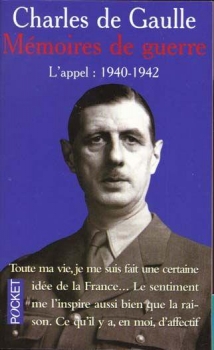 Couverture Mémoires de guerre, tome 1 : L'appel : 1940 - 1942
