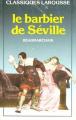 Couverture Le Barbier de Séville Editions Larousse (Classiques) 1970