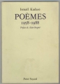Couverture Poèmes 1958-1988 Editions Fayard 1989