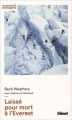 Couverture Laissé pour mort à l'Everest Editions Glénat (Hommes et  Montagnes) 2015