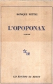 Couverture L'Opoponax Editions de Minuit 1964