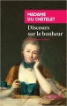 Couverture Discours sur le bonheur Editions Rivages (Poche - Petite bibliothèque) 2014