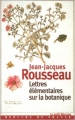 Couverture Lettres élémentaires sur la botanique Editions Mercure de France (Le petit mercure) 2002